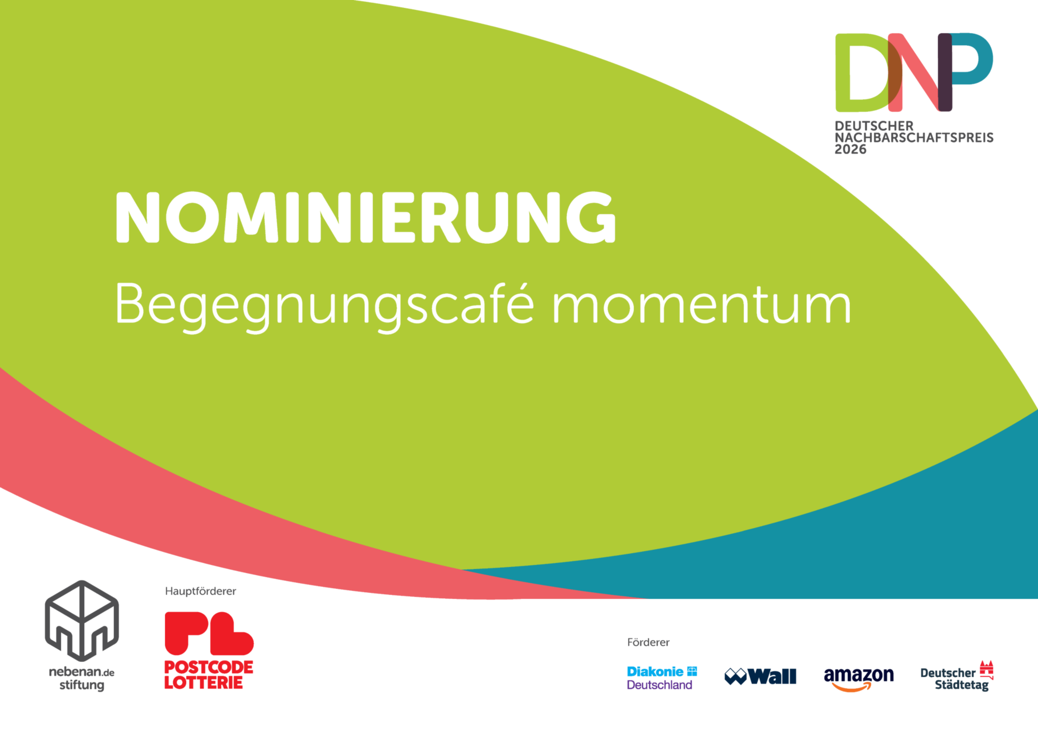 momentum für den Deutschen Nachbarschaftspreis 2026 nominiert
