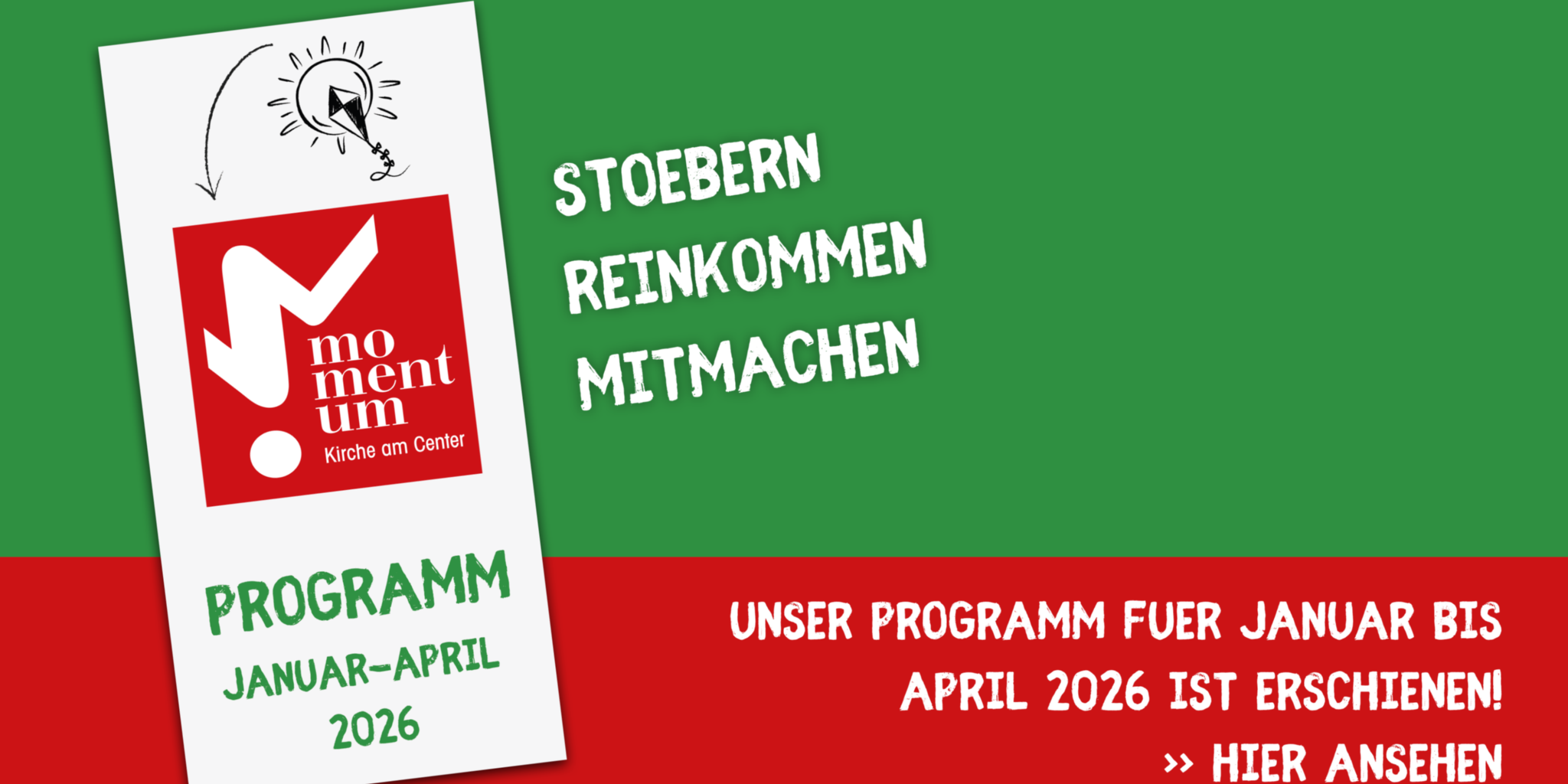momentum-Programm Januar bis April 2026 erschienen