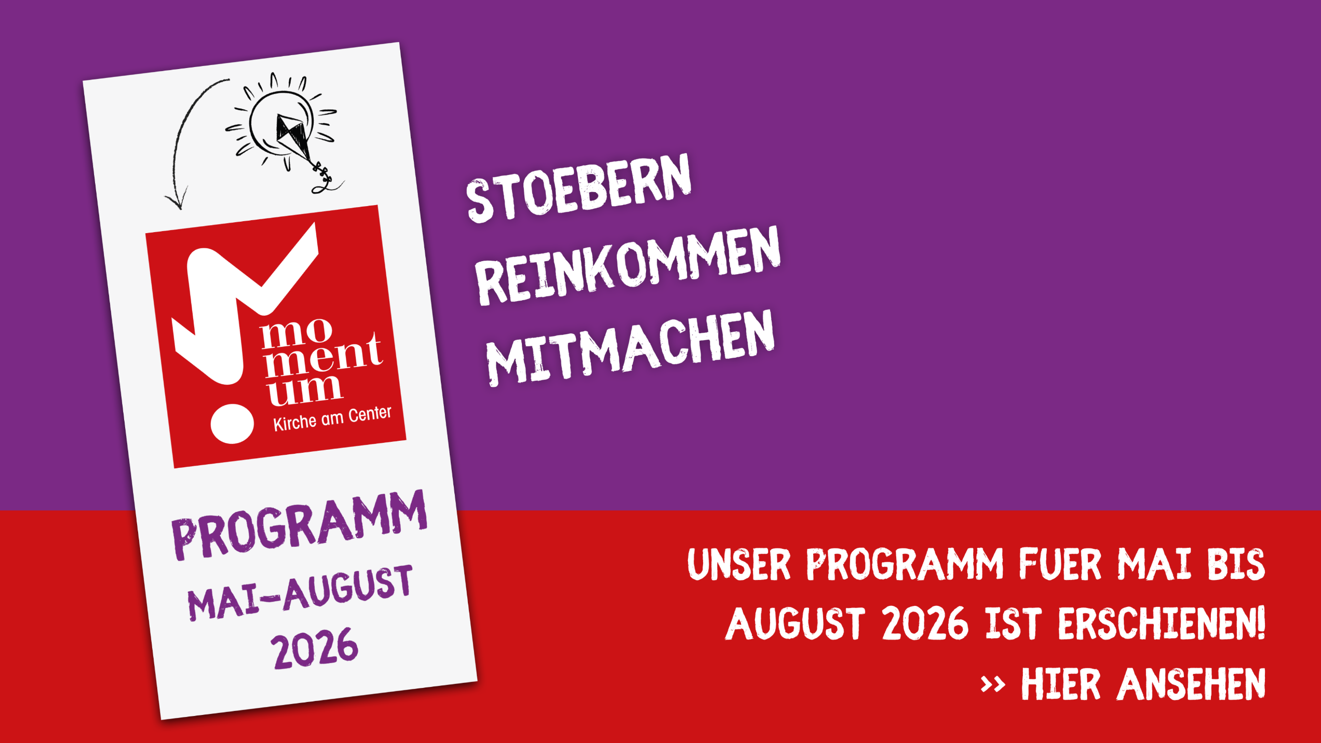 neues momentum-Programm Mai bis August 2026 erschienen