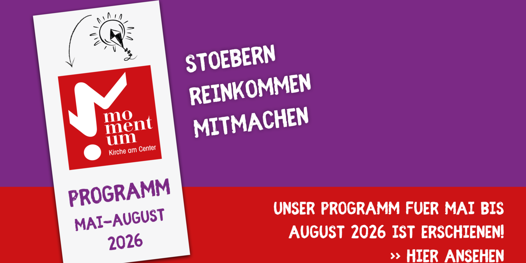 momentum-Programm Mai bis August 2026 erschienen