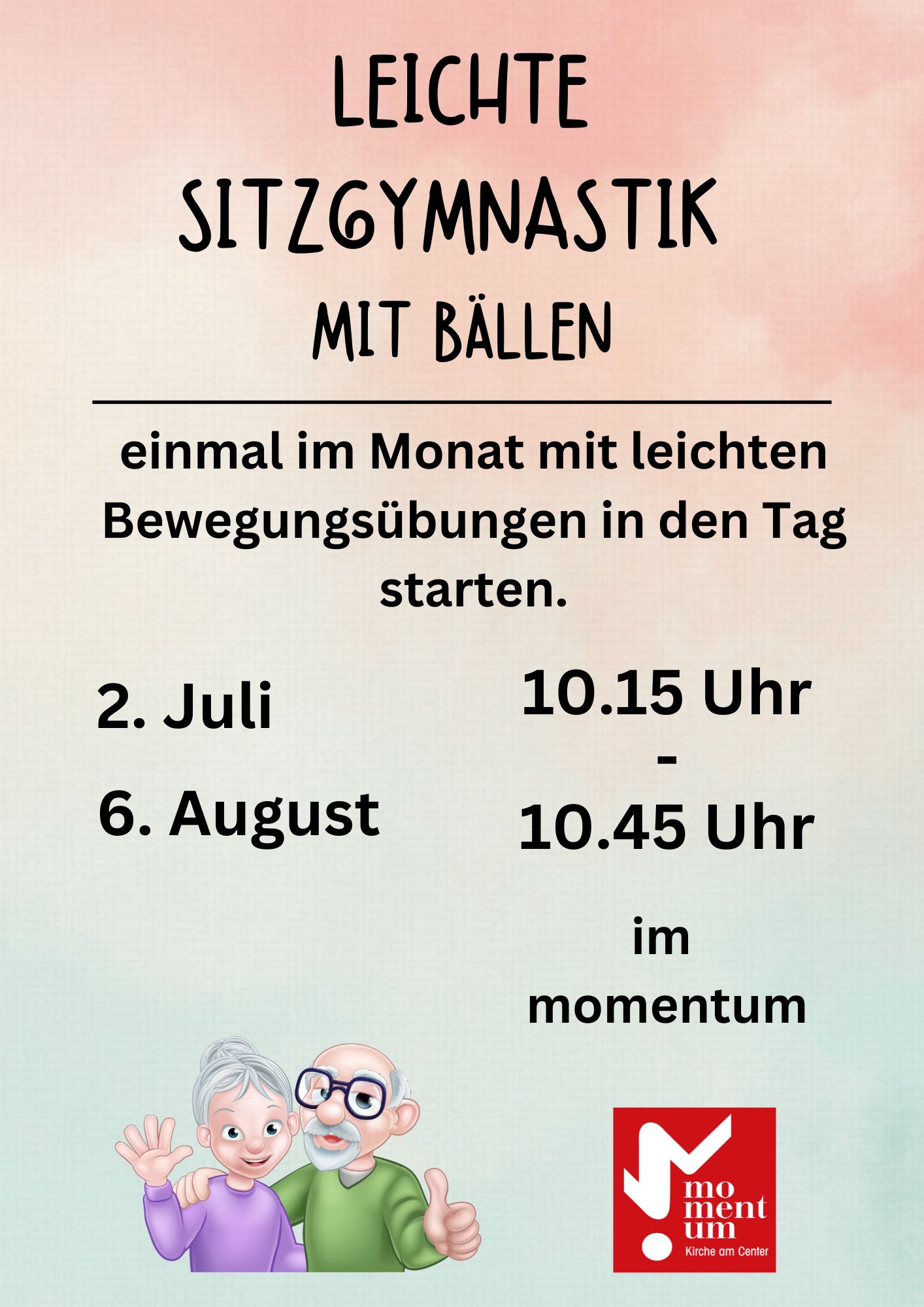 Bewegt in den Tag starten im momentum