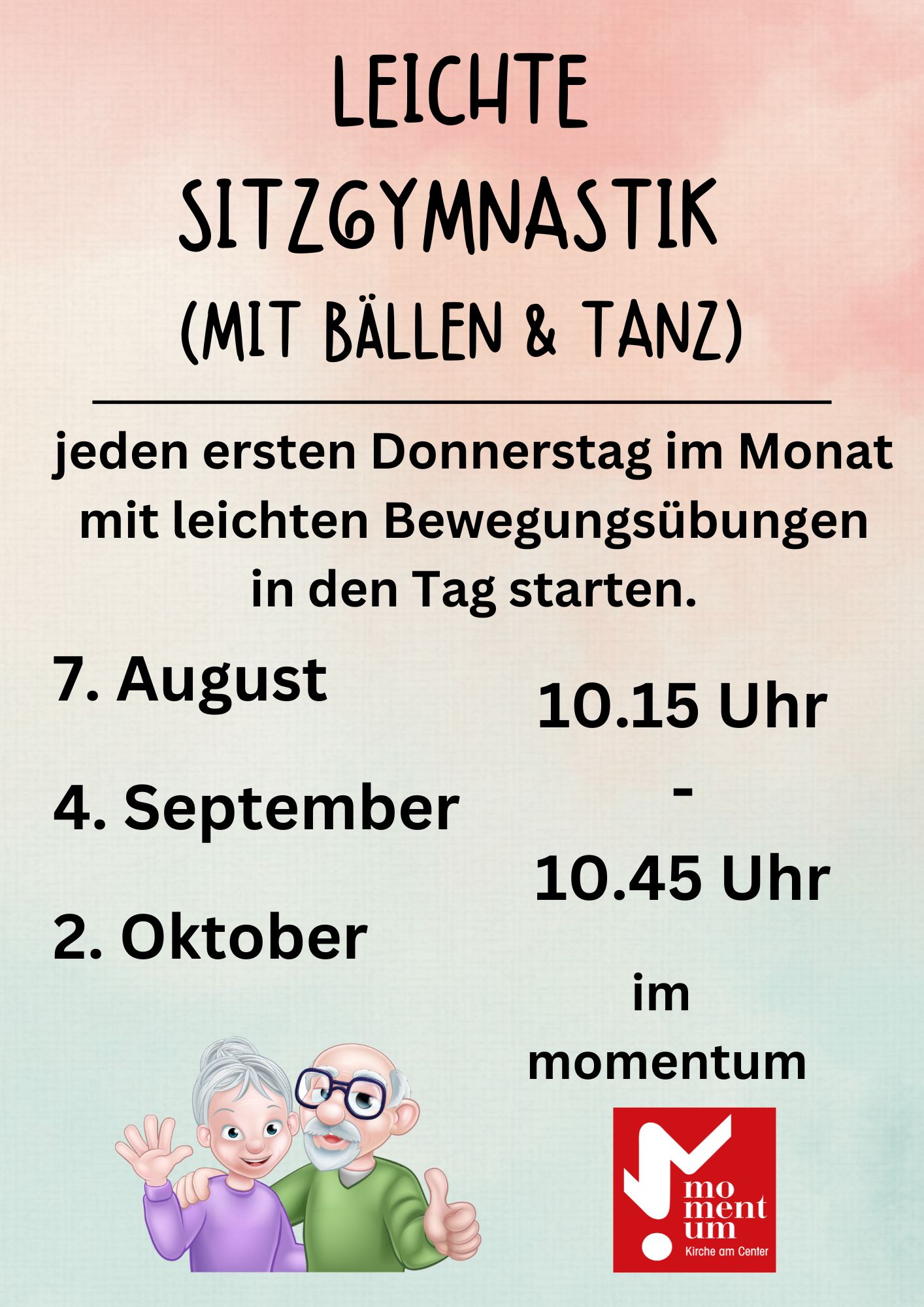 Bewegt in den Tag starten im momentum