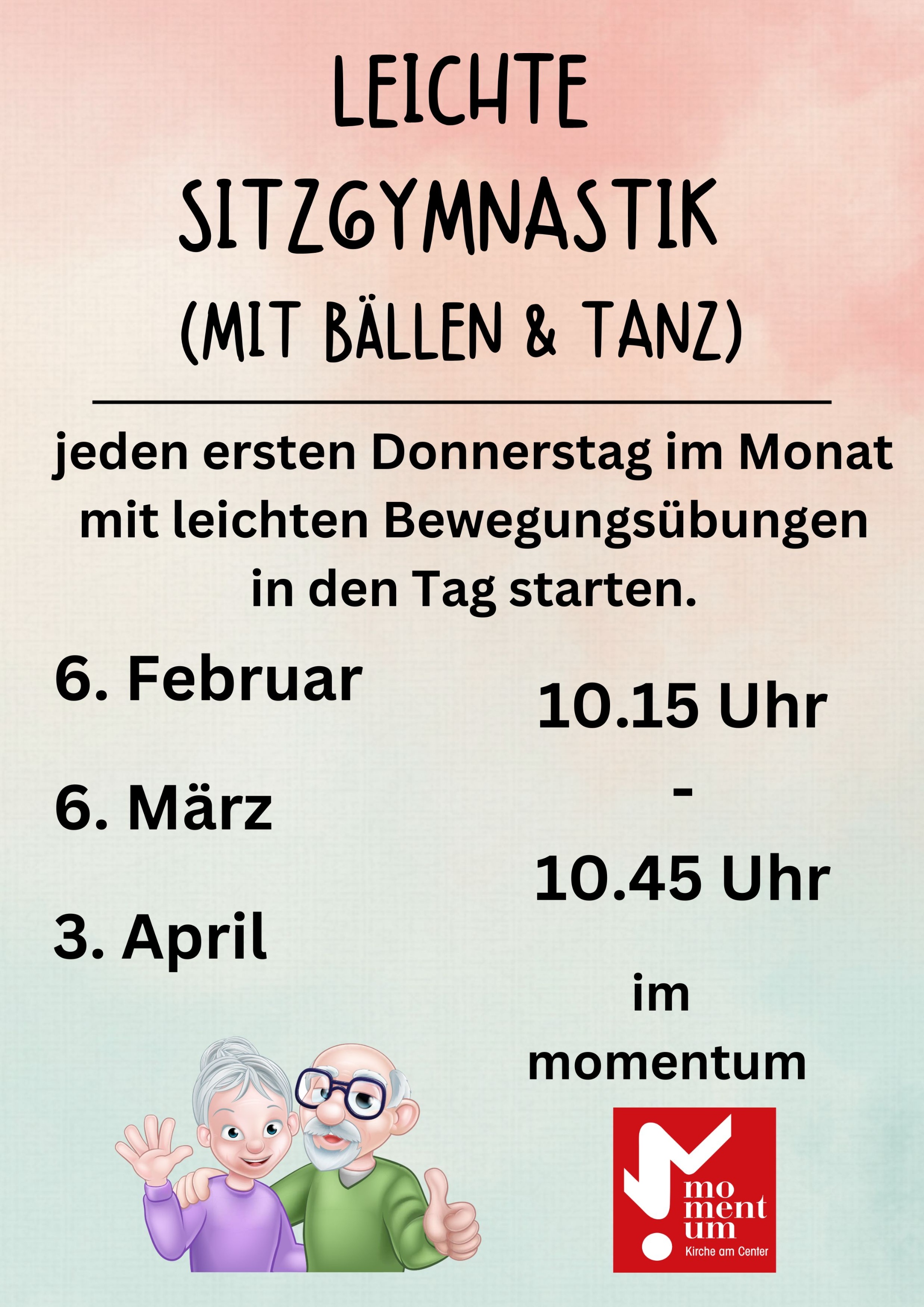 'Bewegt in den Tag starten' mit dem momentum