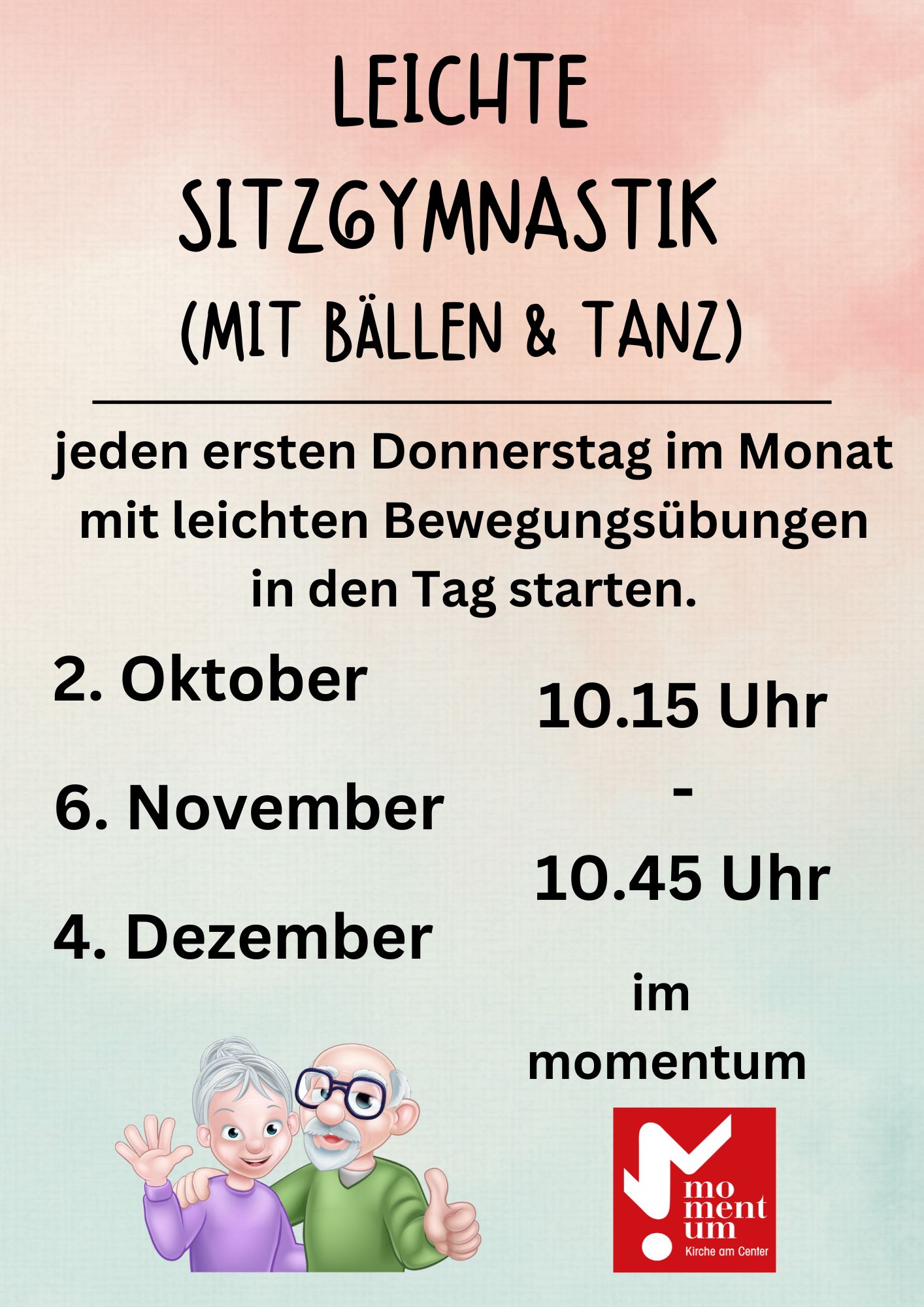 Bewegt in den Tag starten im momentum