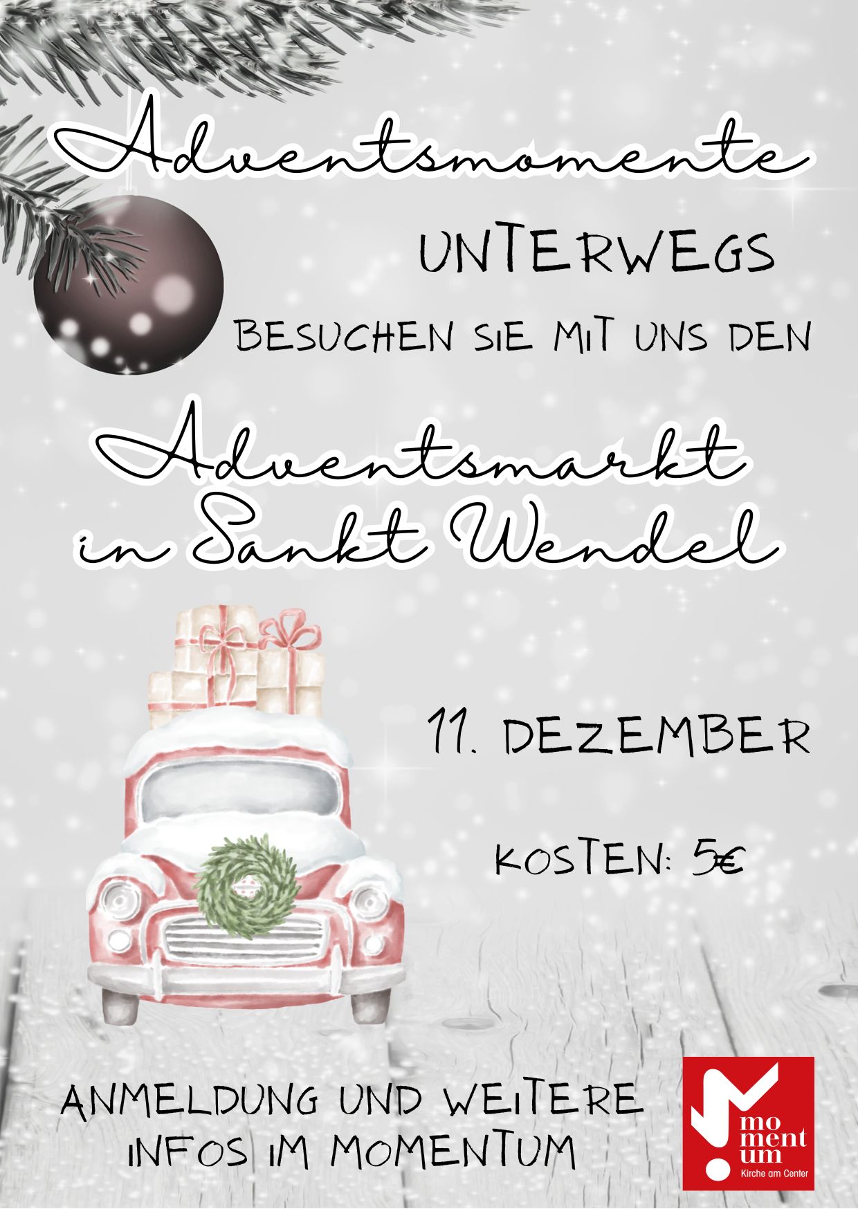 Fahrt zum Weihnachtsmarkt St. Wendel am 11.12.2025 mit dem momentum