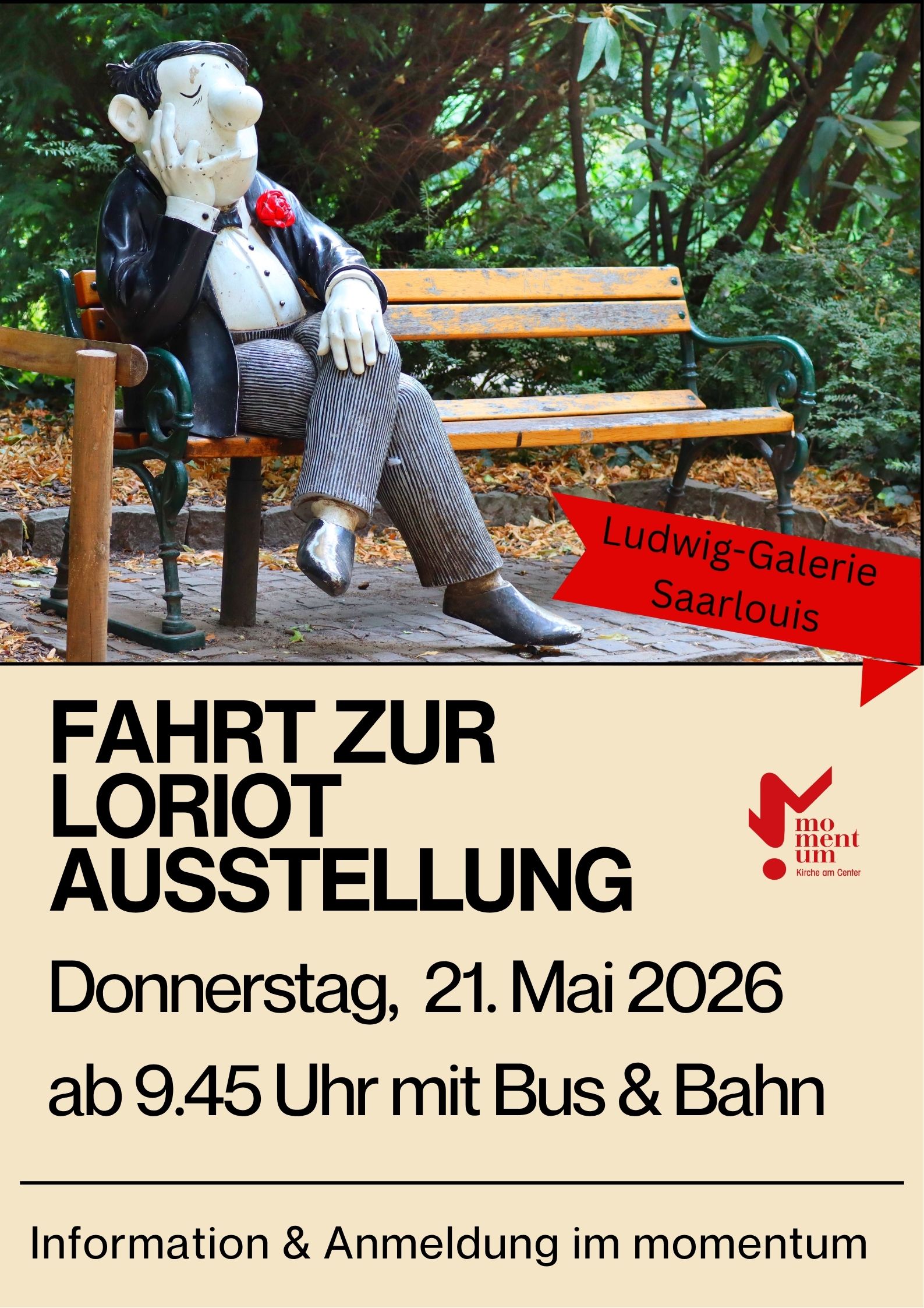 momentum-Fahrt nach Saarloius zur Ausstellung 'Ach was'