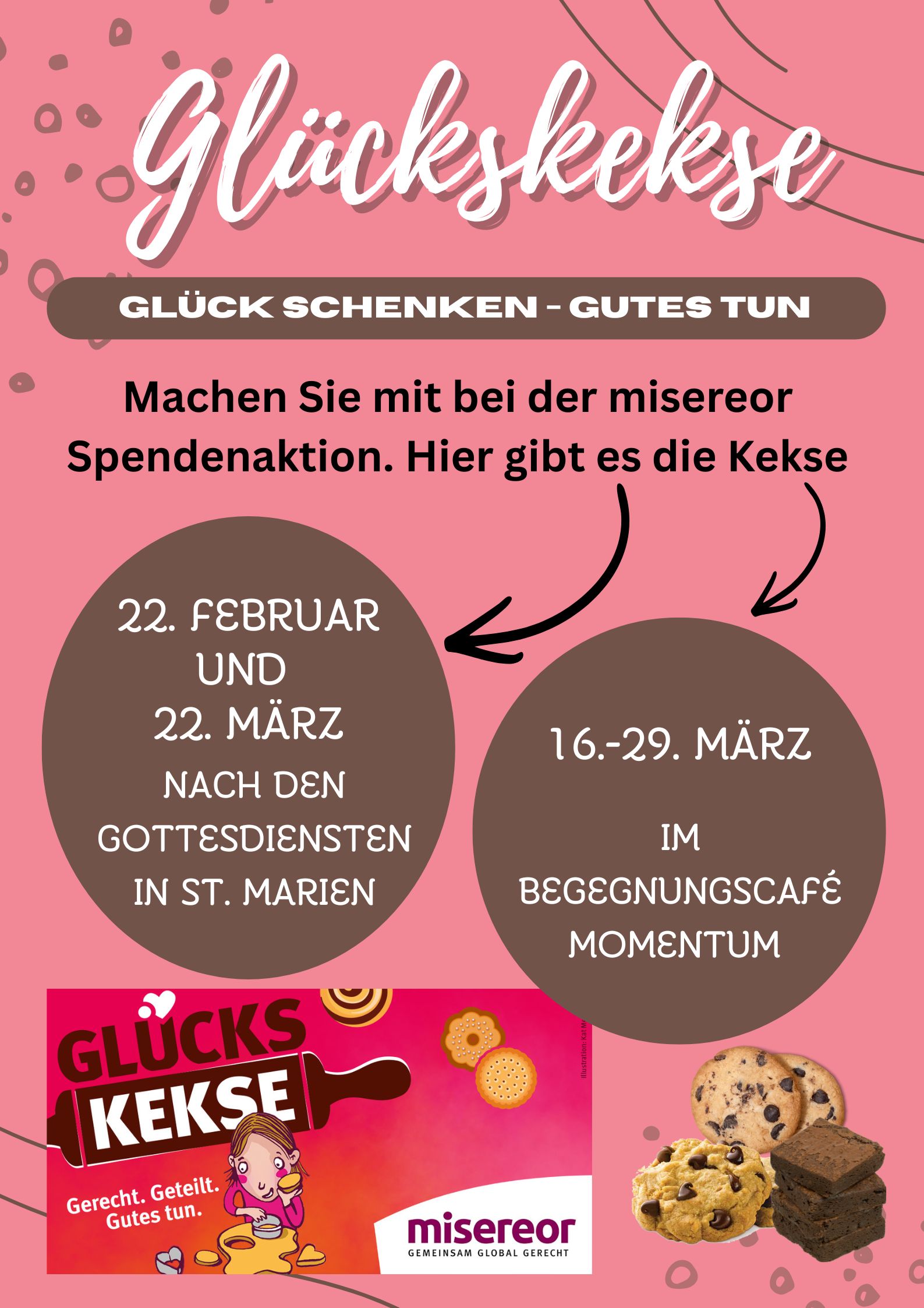 misereor Glückskekse-Spendenaktion 2026 im momentum