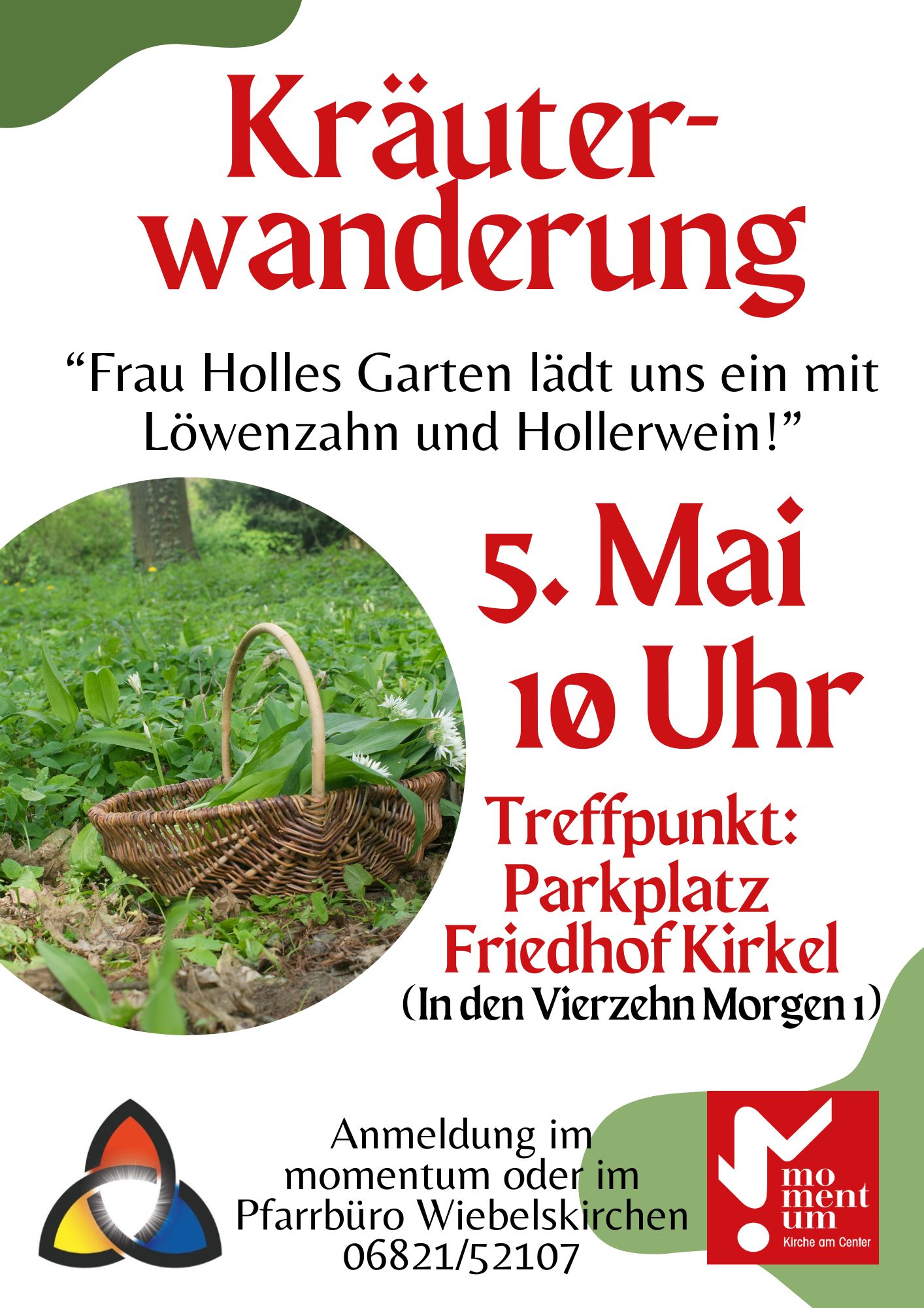Kräuterwanderung mit dem momentum am 05.05.2026