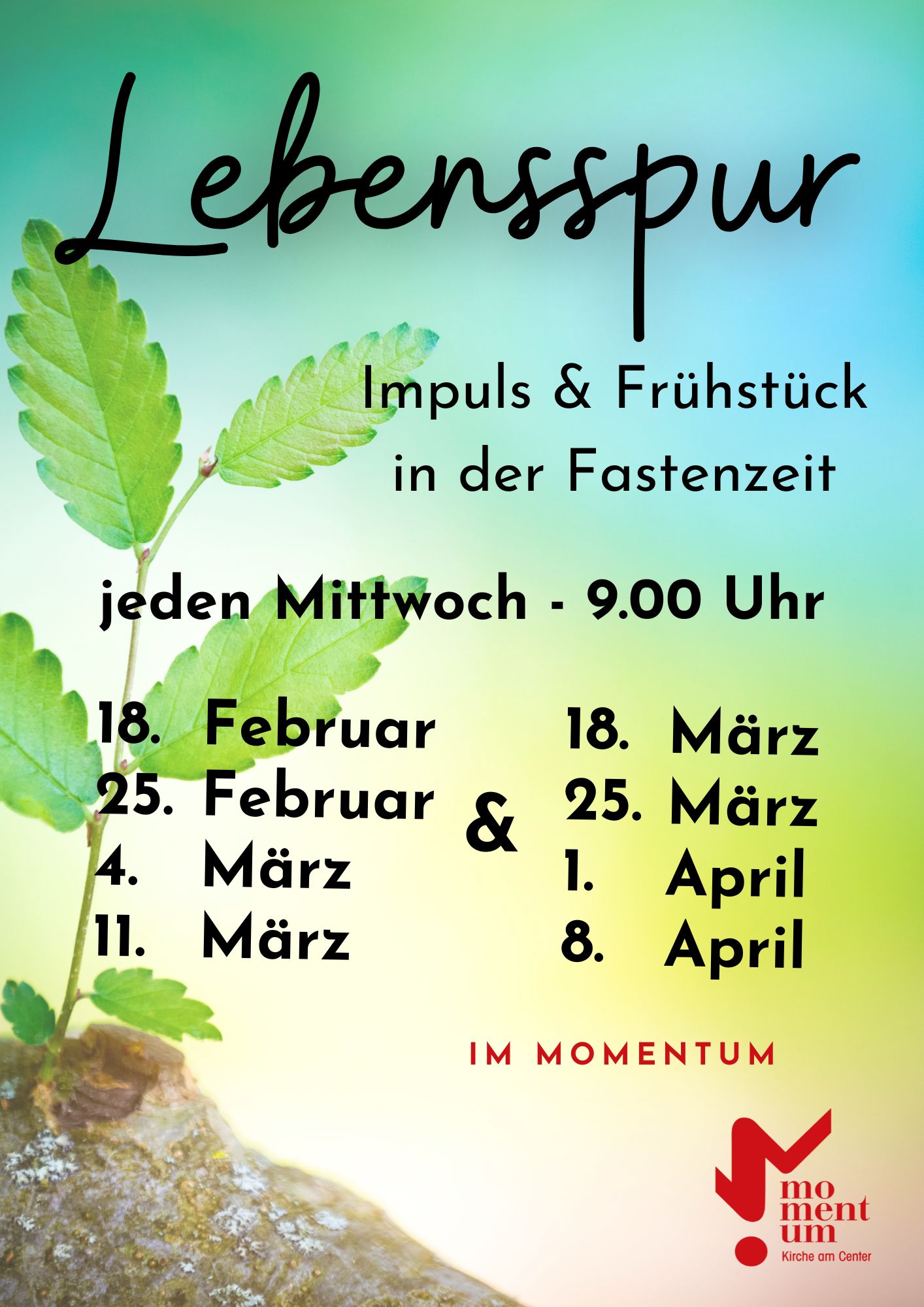 'Lebensspur' im momentum zur Fastenzeit 2026