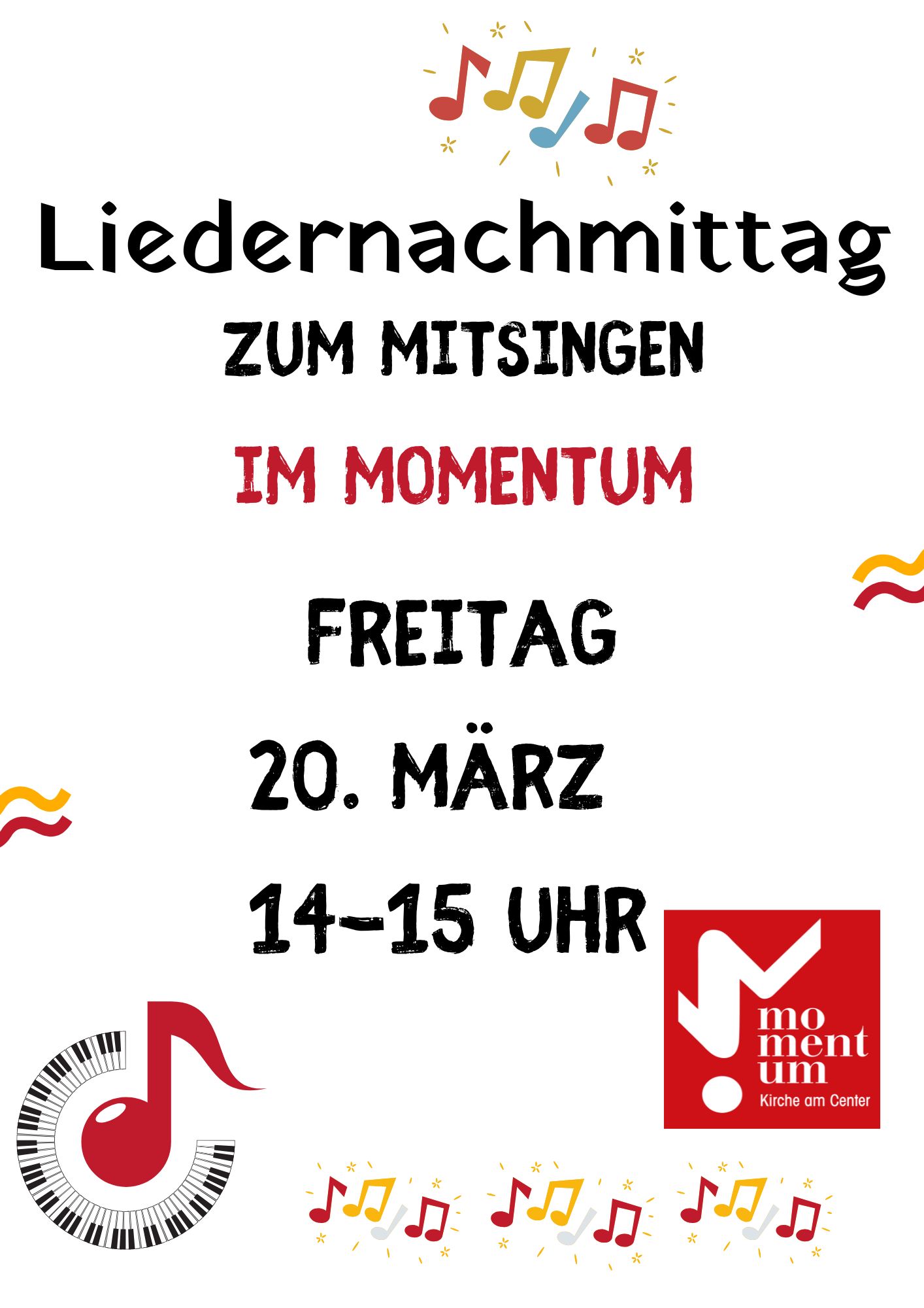 Liedernachmittag am 20.03.2026 im momentum