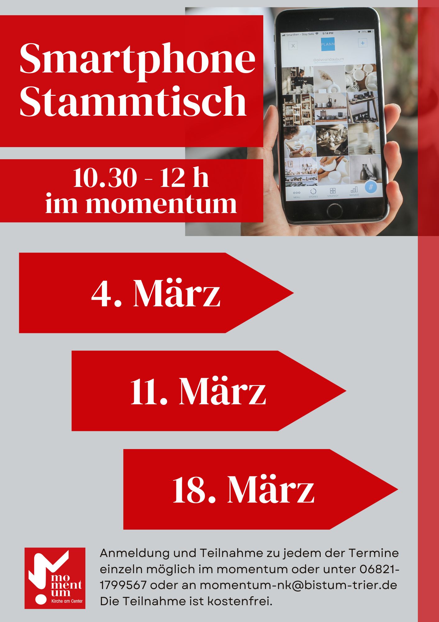 Smartphone-Stammtisch im momentum