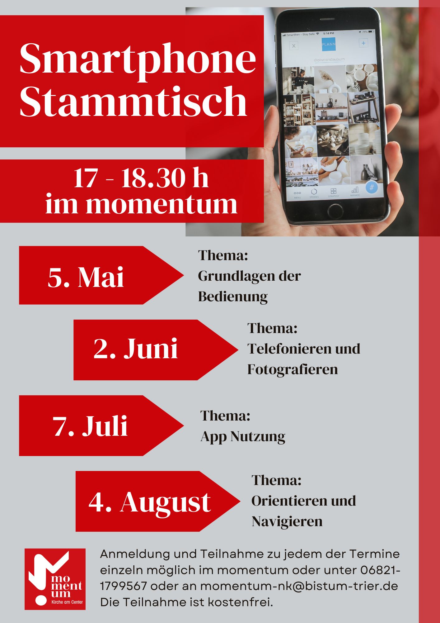 Smartphone-Stammtisch im momentum