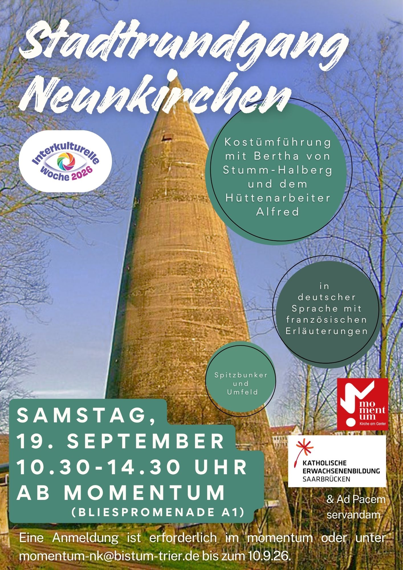 Stadtspaziergang zur 'Interkulturellen Woche' am 19.09.2026