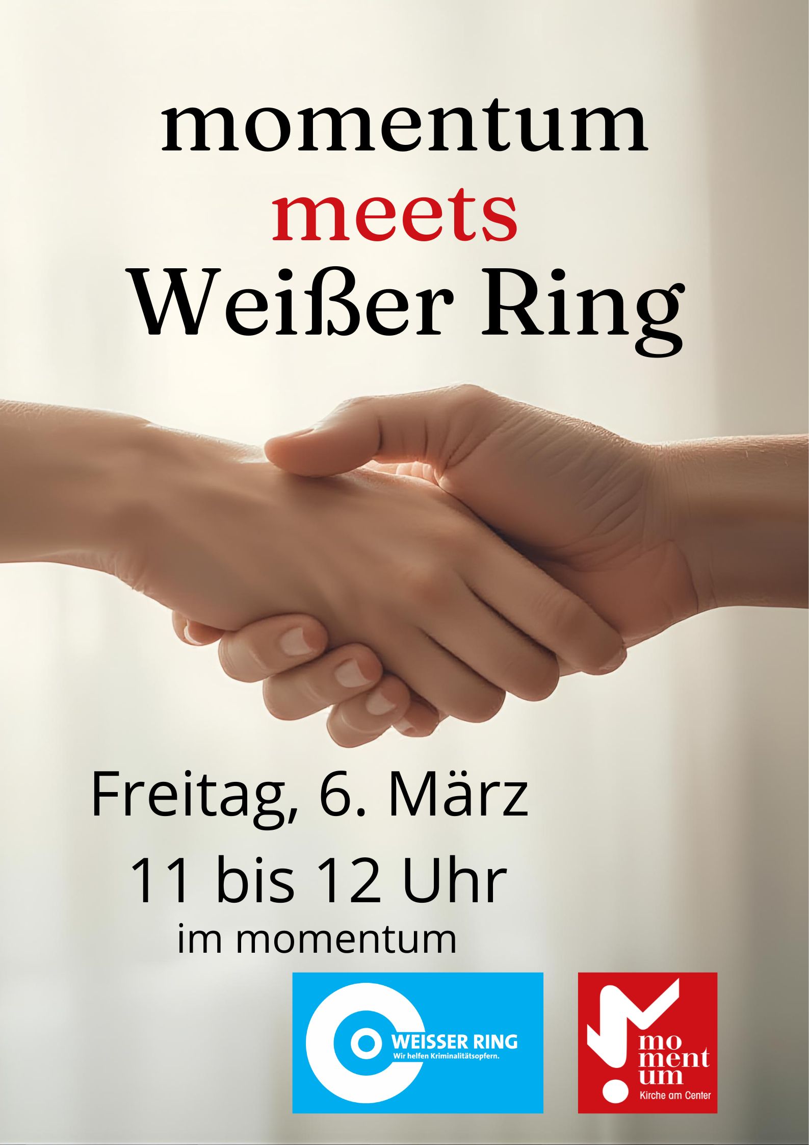 momentum meets 'Weißer Ring' am 06.03.2026